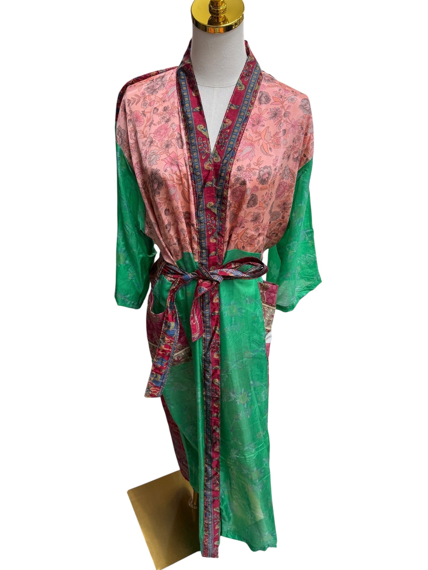 The Heirloom Patchwork Silk Robe