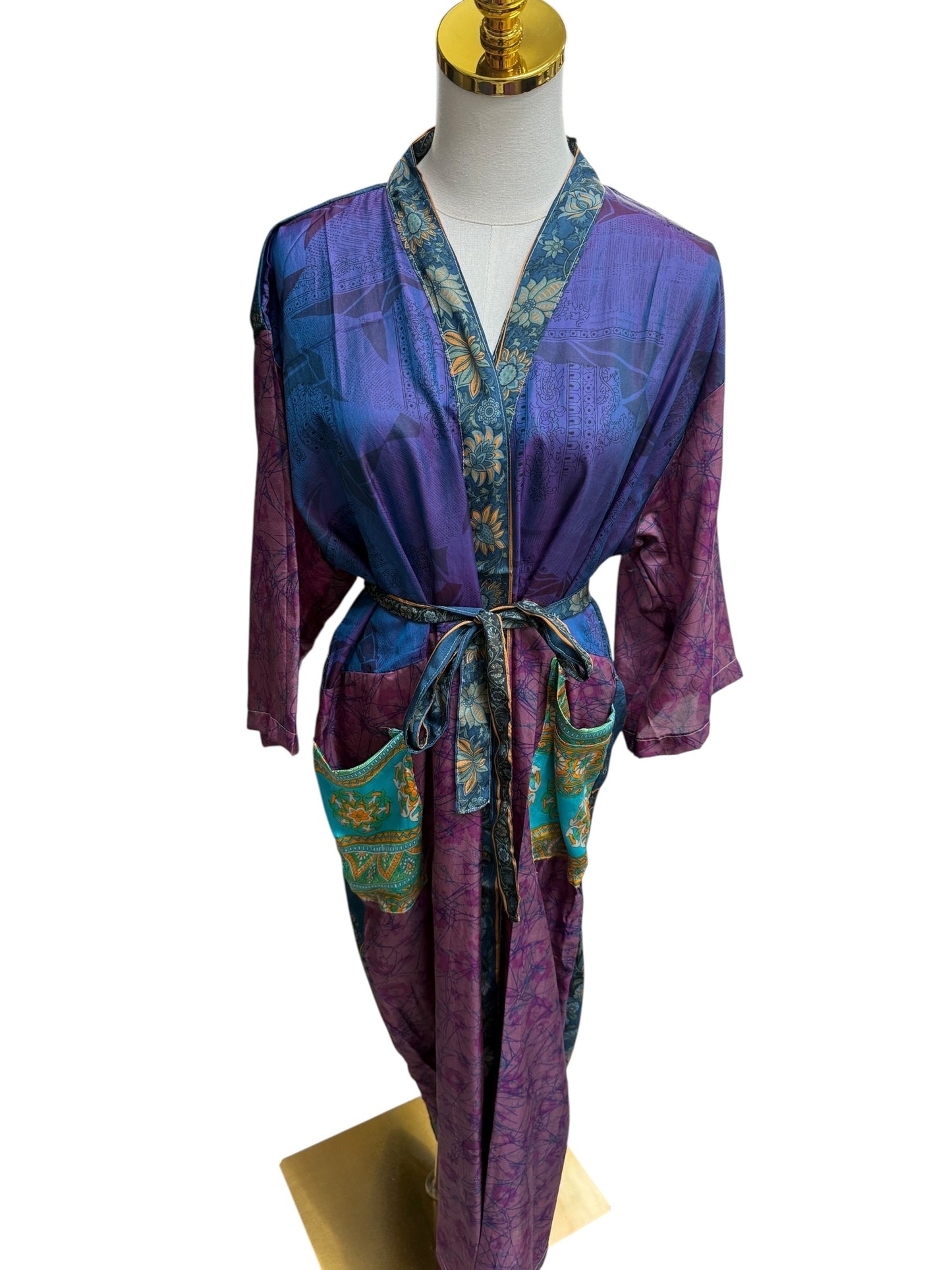 The Heirloom Patchwork Silk Robe
