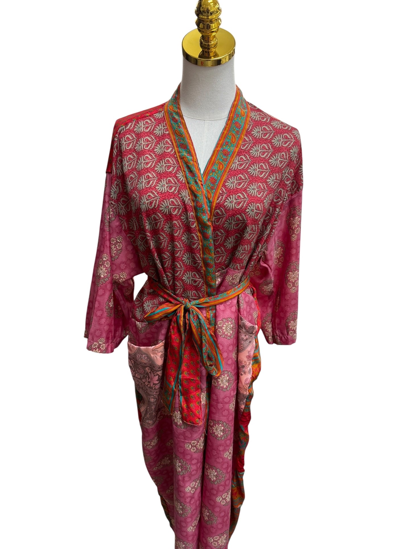 The Heirloom Patchwork Silk Robe