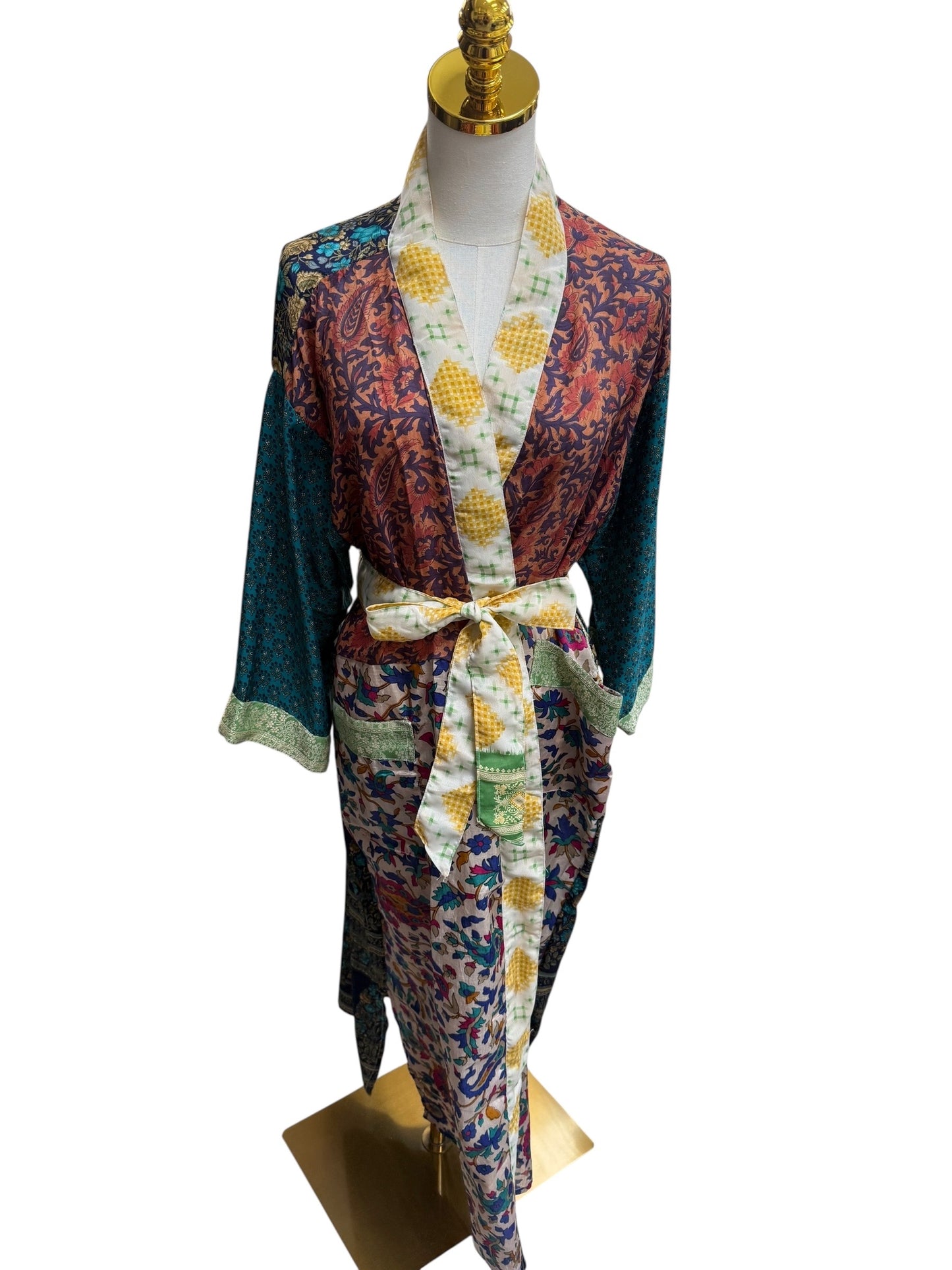 The Heirloom Patchwork Silk Robe