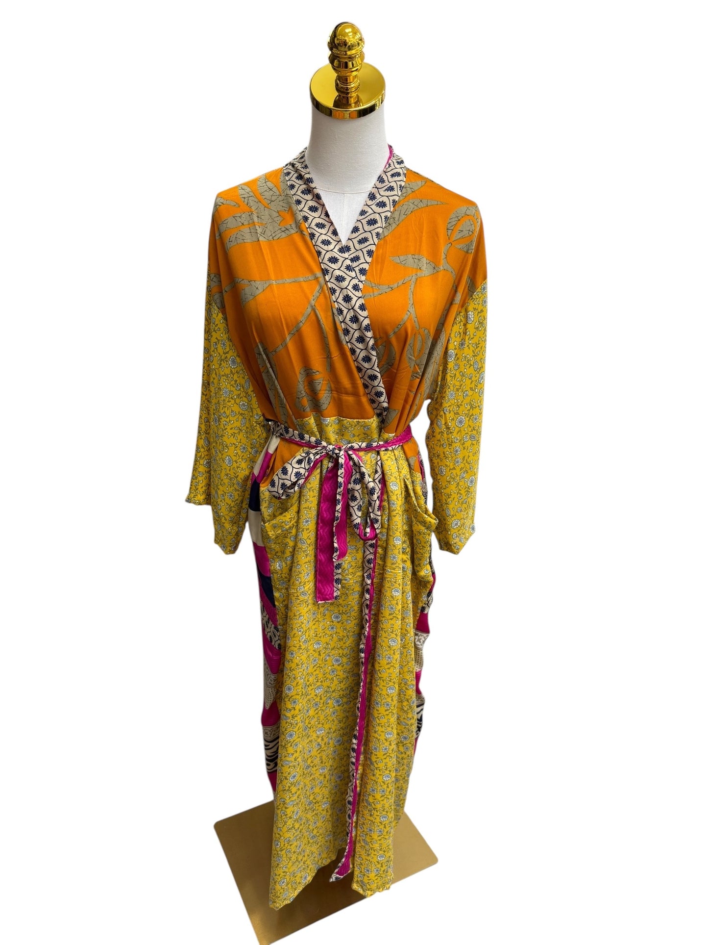 The Heirloom Patchwork Silk Robe