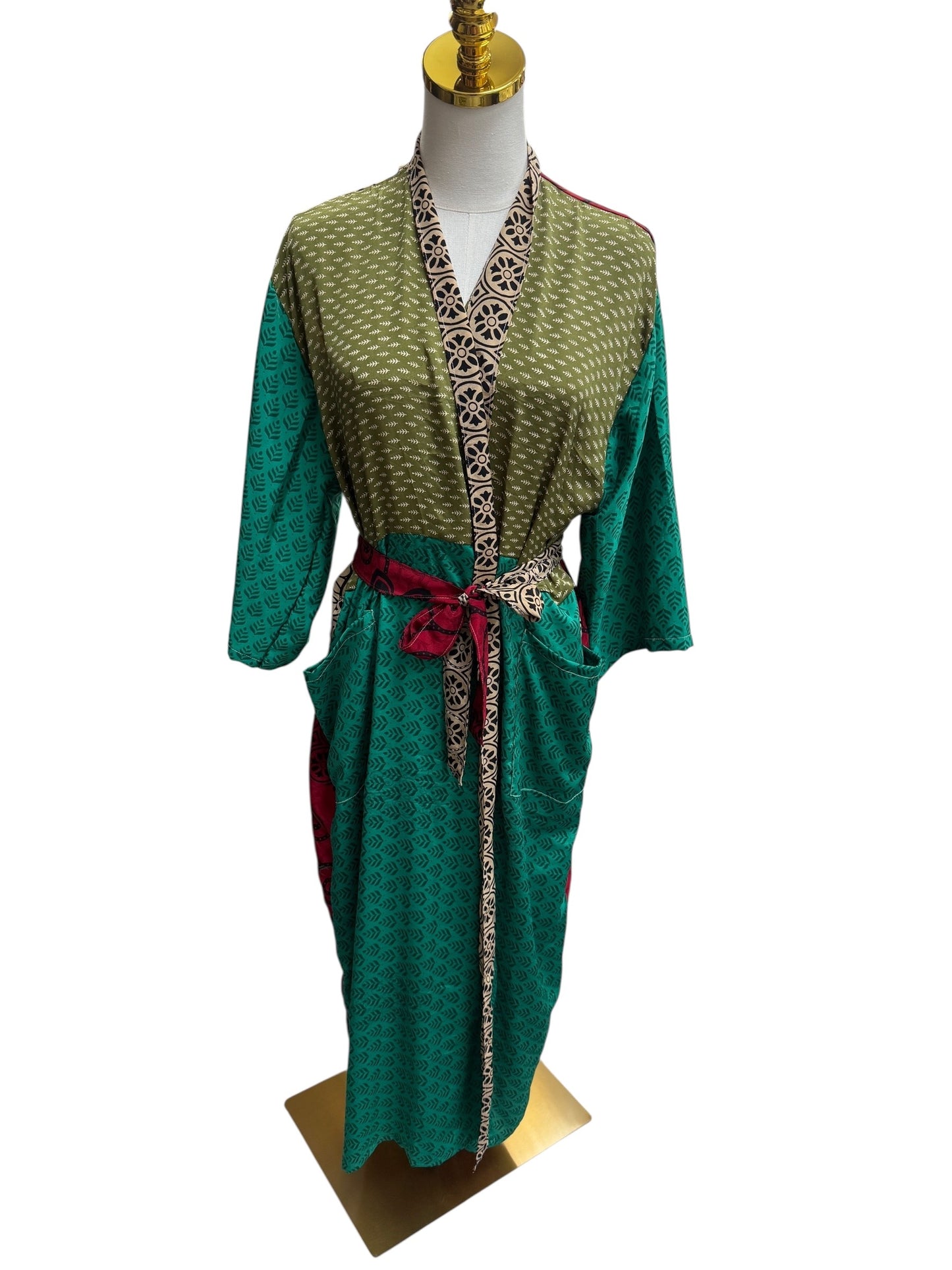 The Heirloom Patchwork Silk Robe