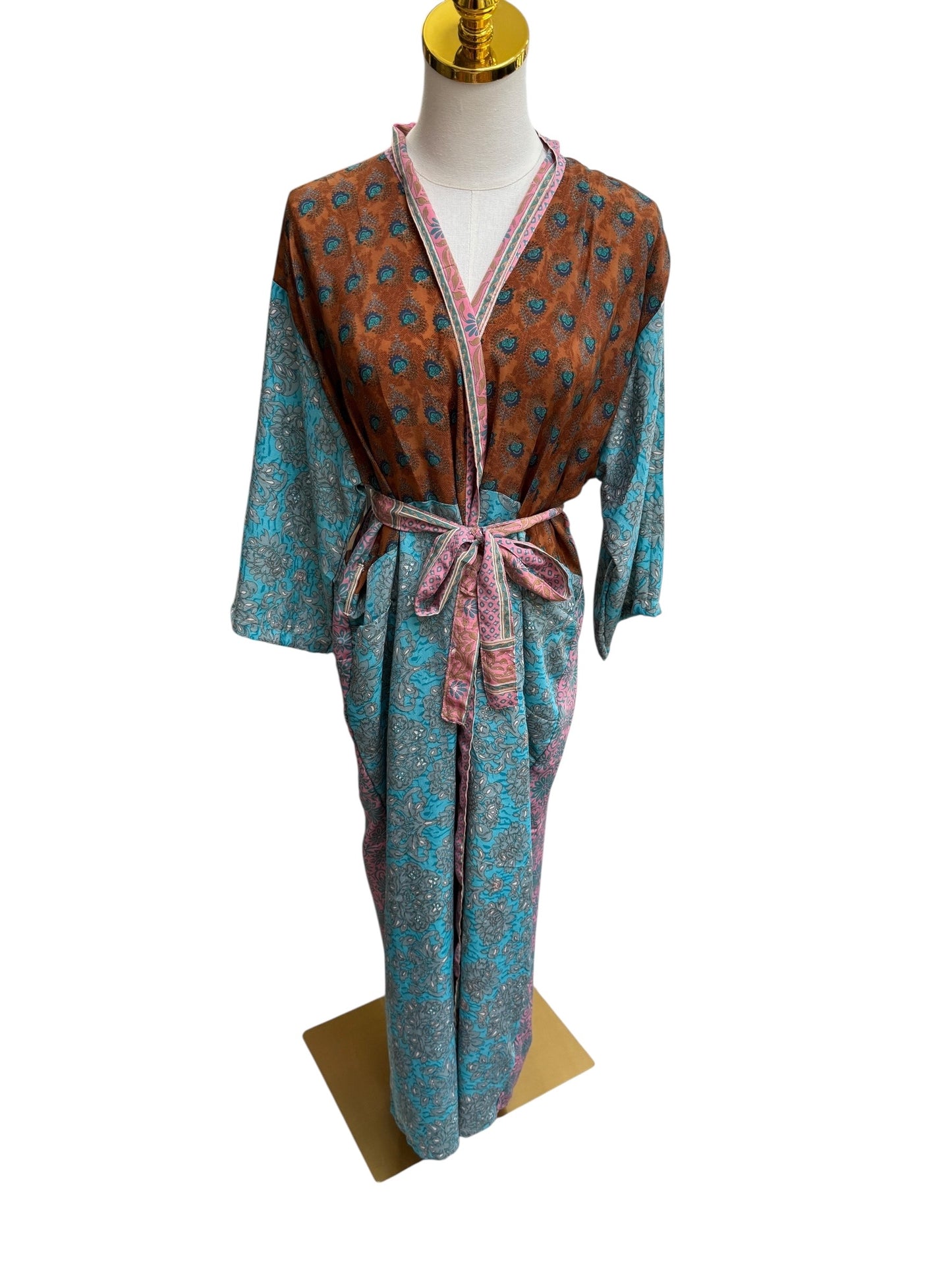 The Heirloom Patchwork Silk Robe