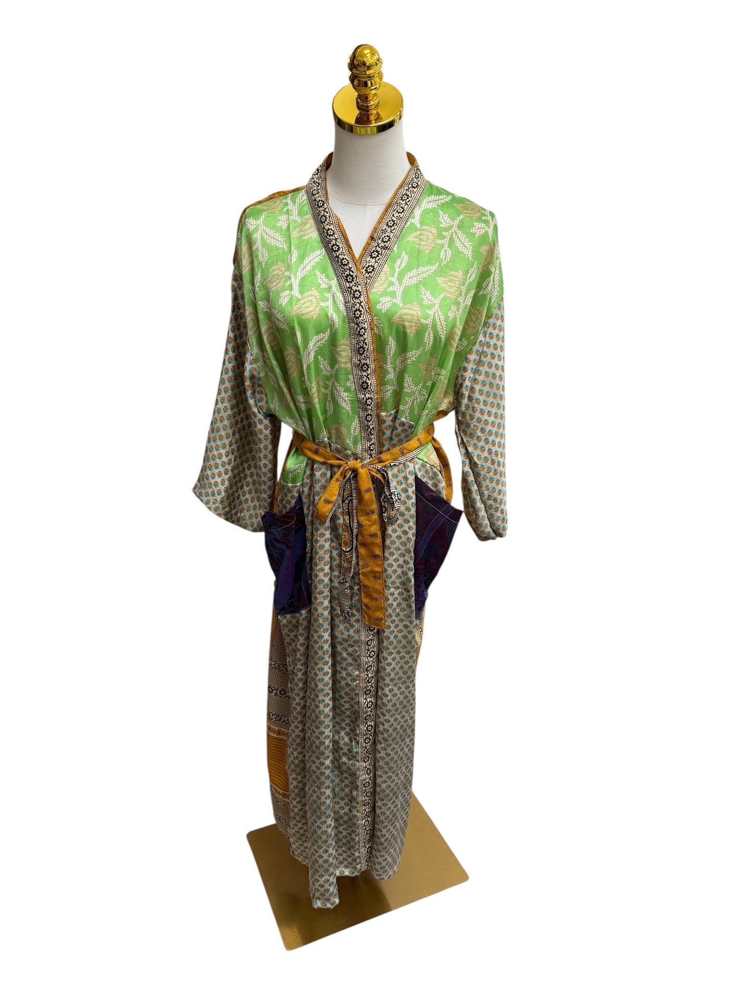 The Heirloom Patchwork Silk Robe