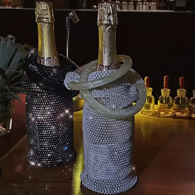 Celestial Glow Wine Bag – White