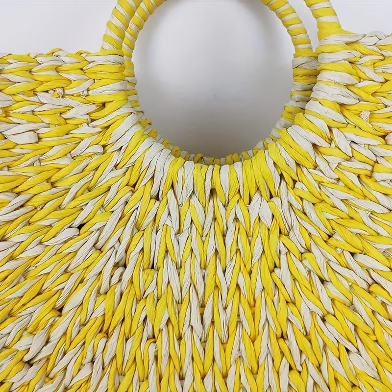 Luma Straw Beach Tote